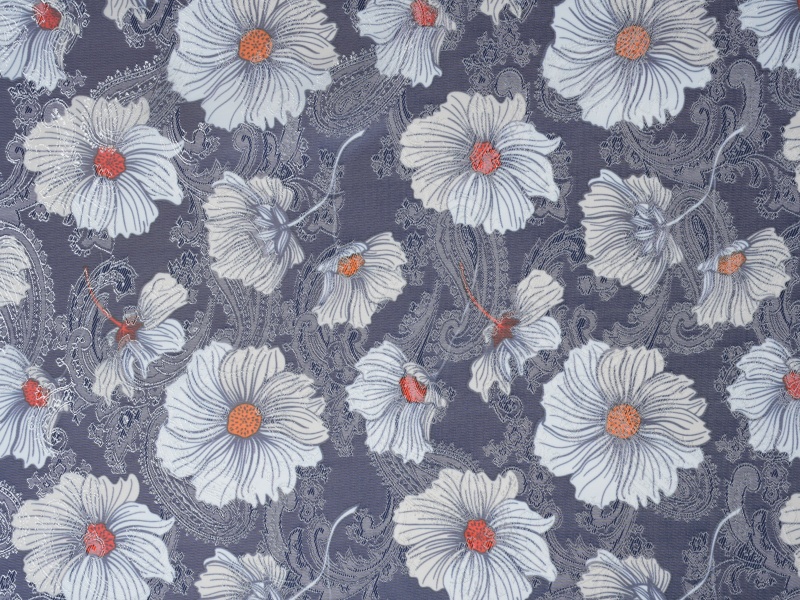 Poliestr-vellose Jacquard wydrukowana tkanina